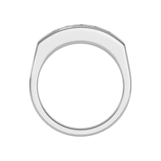 Ablaze Men's Band In 925 Sterling Silver - Two