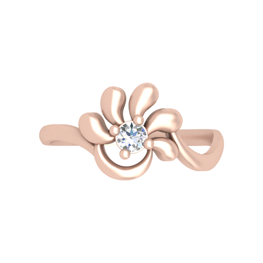Artistic Eye Single Stone Ring In 925 Sterling Silver - Two