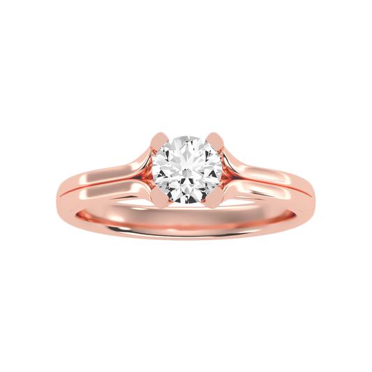 Atano Classic Solitaire Ring In 925 Sterling Silver - Two
