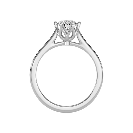 Balenz Classic Solitaire Ring In 925 Sterling Silver - Two