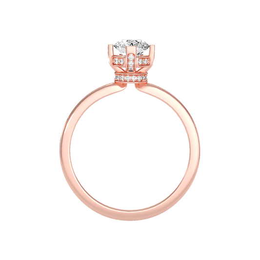 Baronial Solitaire Ring In 925 Sterling Silver - Two