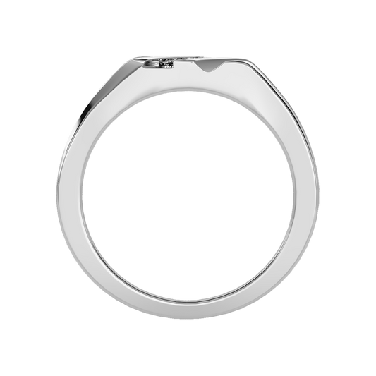 Blazing Men's Band In 925 Sterling Silver - Two