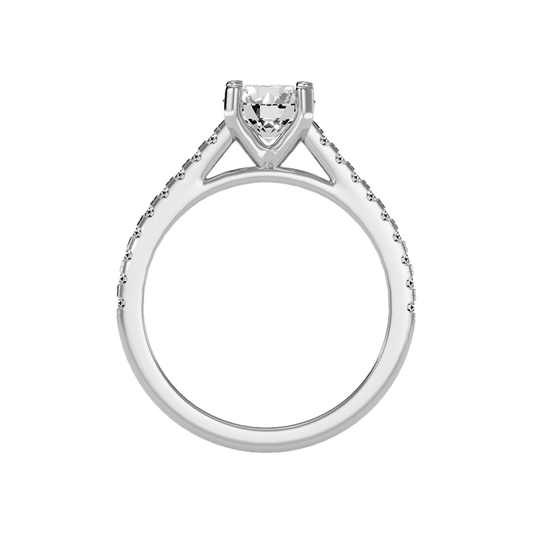Cele Ocean Solitaire Ring In 925 Sterling Silver - Two