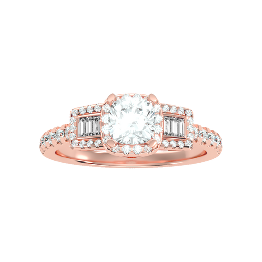 Clinquant Diamond Ring In 925 Sterling Silver - Two