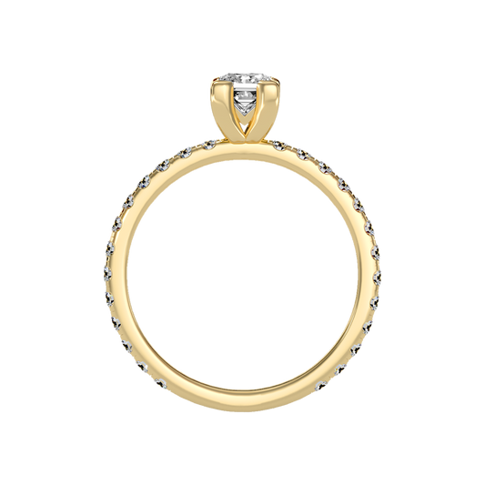 Coruscating Solitaire Ring In 925 Sterling Silver - Two
