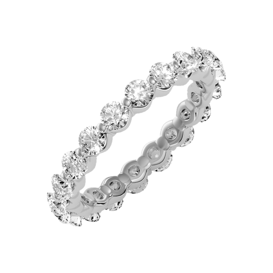Dangling Eternity Band In 925 Sterling Silver - Two
