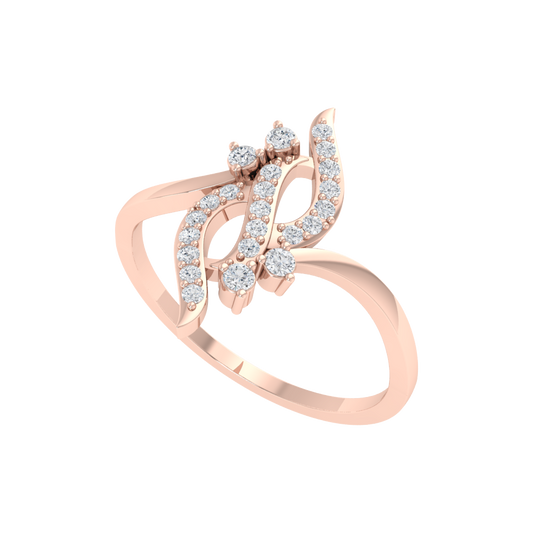 Dazzle Ring In 925 Sterling Silver - Two