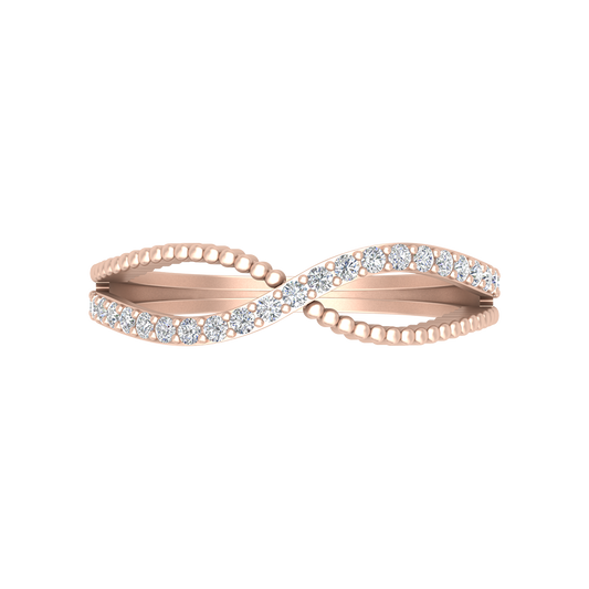 Delicate Dorn Infinity Band In 925 Sterling Silver - Two