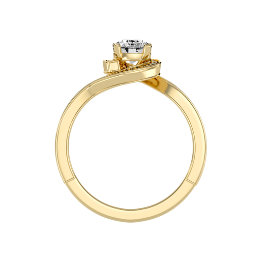 Diafano Halo Ring In 925 Sterling Silver - Two