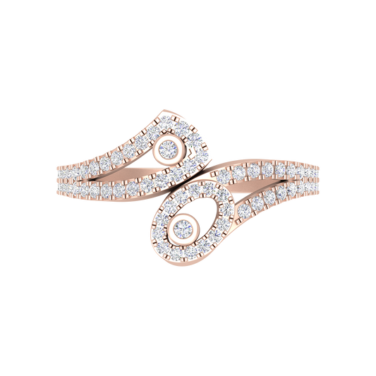 Dream Of Dazzle Cluster Ring In 925 Sterling Silver - Two