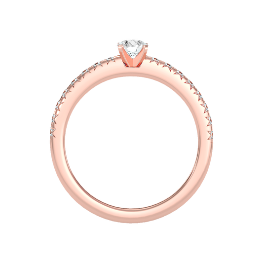 Eccentric Solitaire Ring - Two