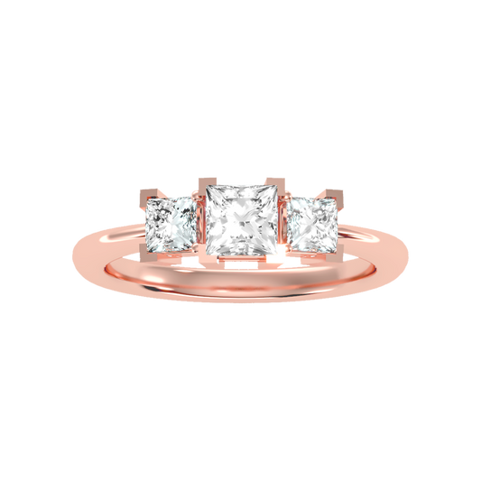 Effulgent Tri Stone Ring - Two