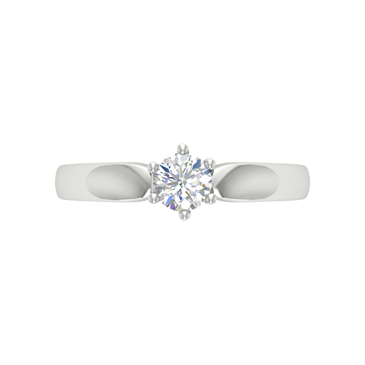 Elegant Loop Solitaire Ring - Two