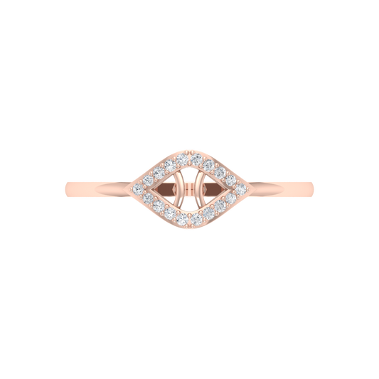 Eve Marquise Style Diamond Ring In 925 Sterling Silver - Two