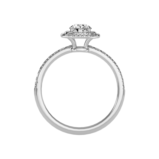 Exciting Halo Ring In 925 Sterling Silver - Two