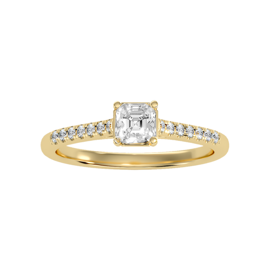 Garish Solitaire Ring In 925 Sterling Silver - Two