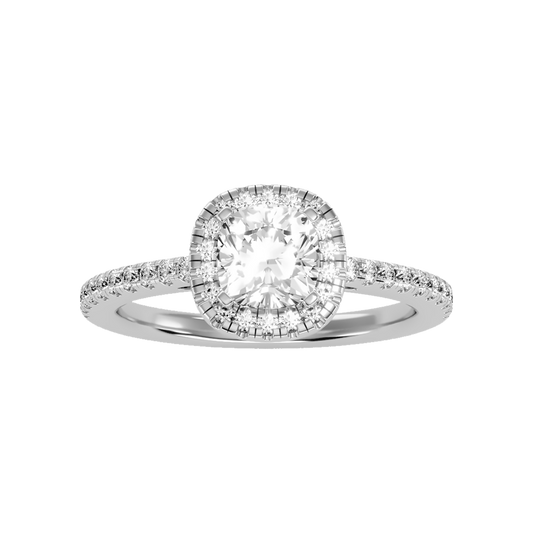 Genteel Solitaire Ring In 925 Sterling Silver - Two