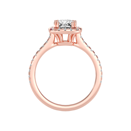 Graceful Solitaire Ring In 925 Sterling Silver - Two