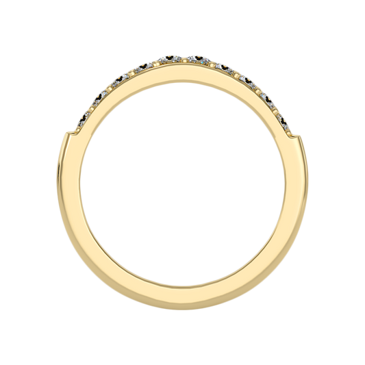 Hapop Half Eternity Band In 925 Sterling Silver - Two
