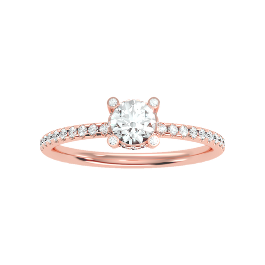 High Ranking Solitaire Ring In 925 Sterling Silver - Two