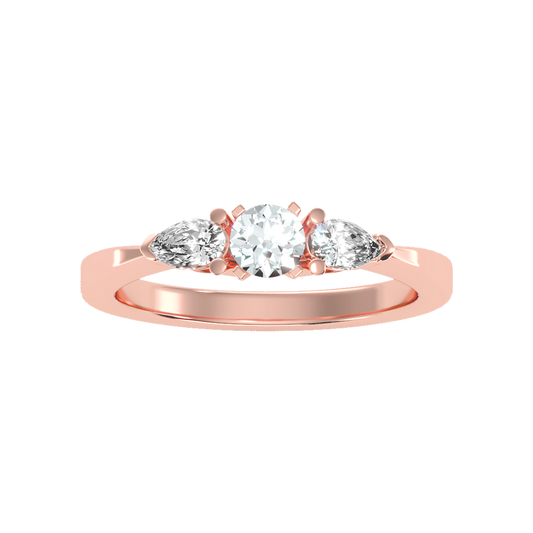 Jewel In The Crown Promise Ring In 925 Sterling Silver - Two