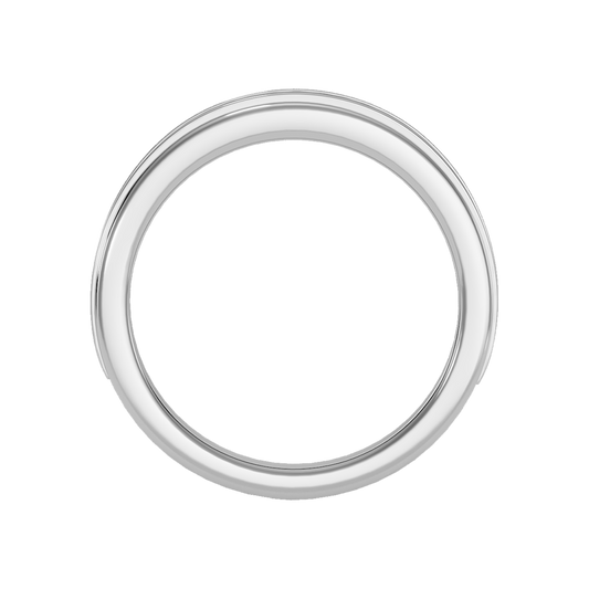 Lusterous Men's Broad Band Ring - Two