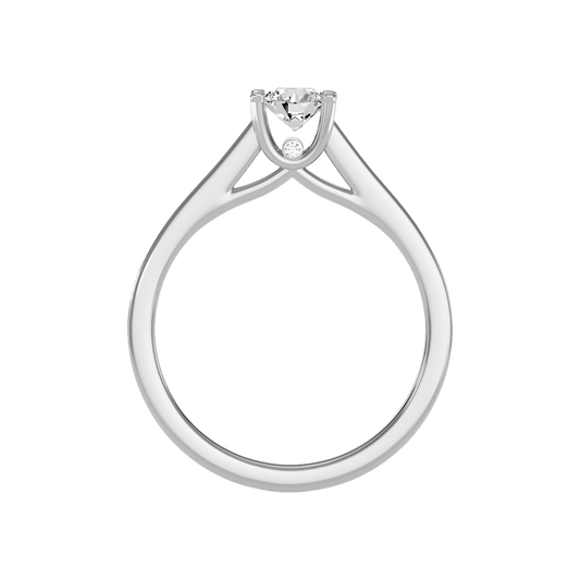 Magnetic Solitaire Ring In 925 Sterling Silver - Two