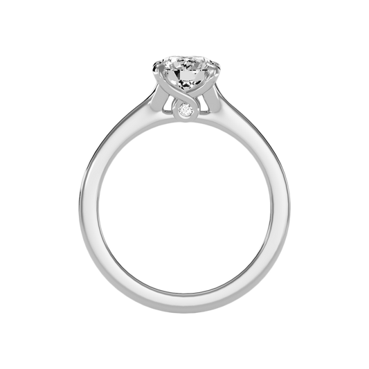 Naive Solitaire Ring In 925 Sterling Silver - Two