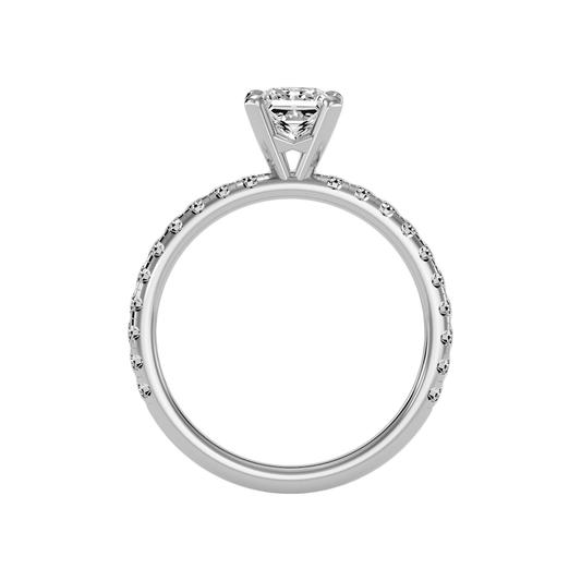 Pleasantness Solitaire Ring In 925 Sterling Silver - Two