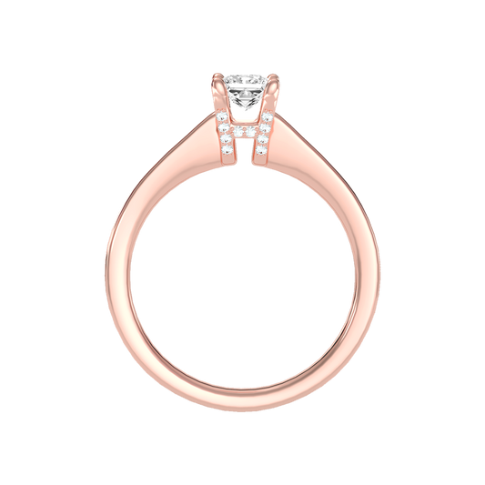 Refulgent Solitaire Ring In 925 Sterling Silver - Two