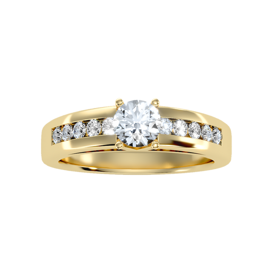 Royal Solitaire Ring In 925 Sterling Silver - Two