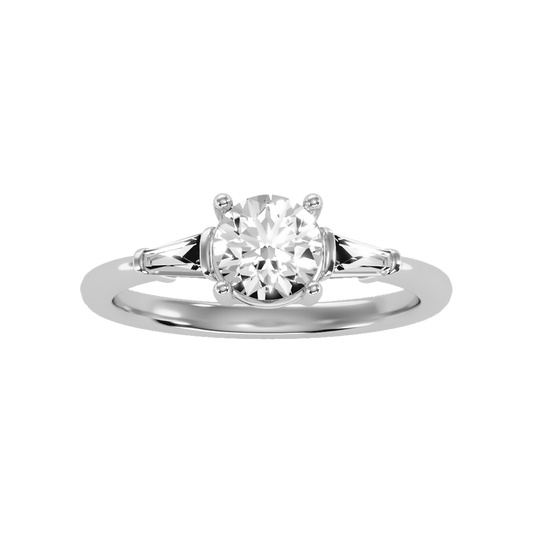 Sensational Solitaire Ring In 925 Sterling Silver - Two