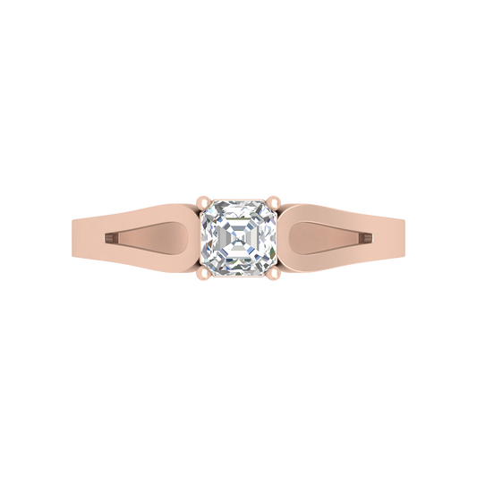 Square In A Loop Solitaire Ring - Two