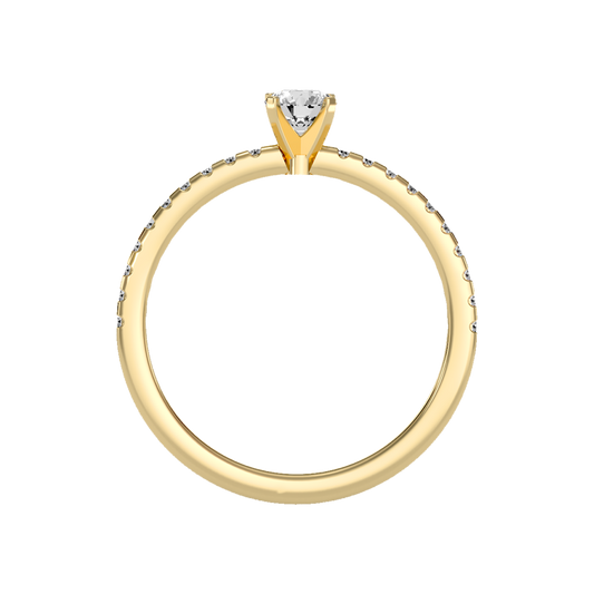 Superb Solitaire Ring In 925 Sterling Silver - Two
