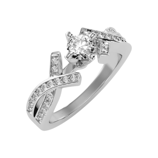 The Empathic Solitaire Ring In 925 Sterling Silver - Two
