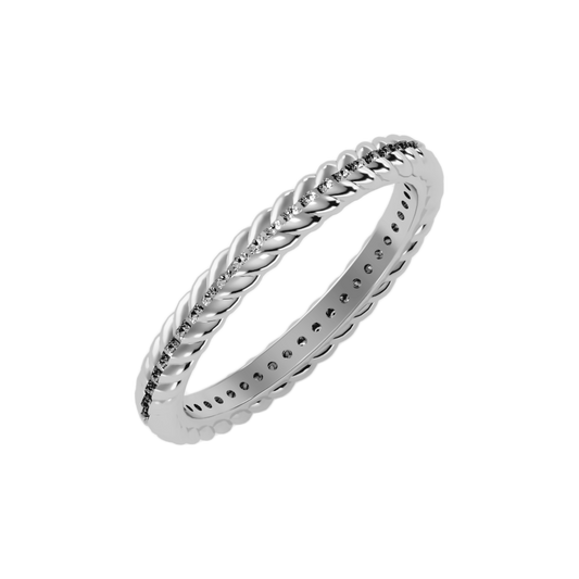 The Eye Catching Wedding Band In 925 Sterling Silver - Two