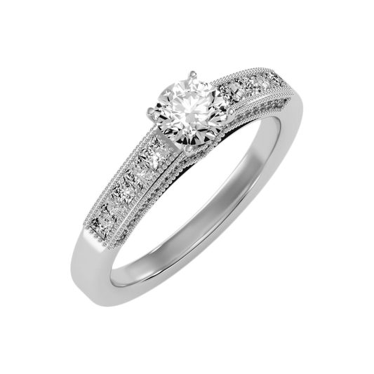 The Gental Solitaire Ring In 925 Sterling Silver - Two