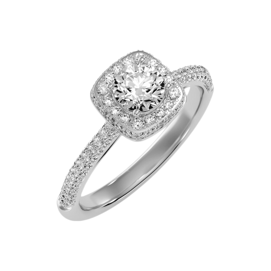 The Incredible Halo Ring In 925 Sterling Silver - Two