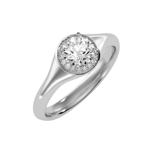 The Remarkable Halo Ring In 925 Sterling Silver - Two