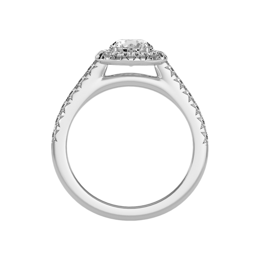 Titan Classic Halo Diamond Engagement Ring - Two