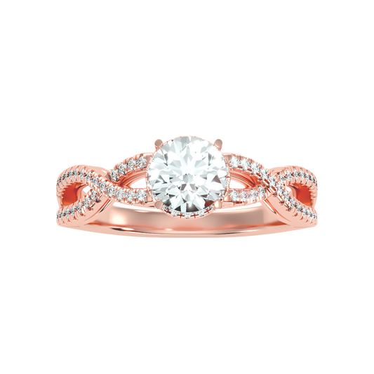 Unsurprisingly Diamond Ring In 925 Sterling Silver - Two