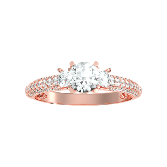 Vivir Tri Stone Ring - Two
