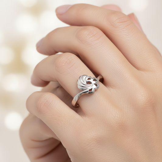 Sterling Silver Love Knot Ring for Women