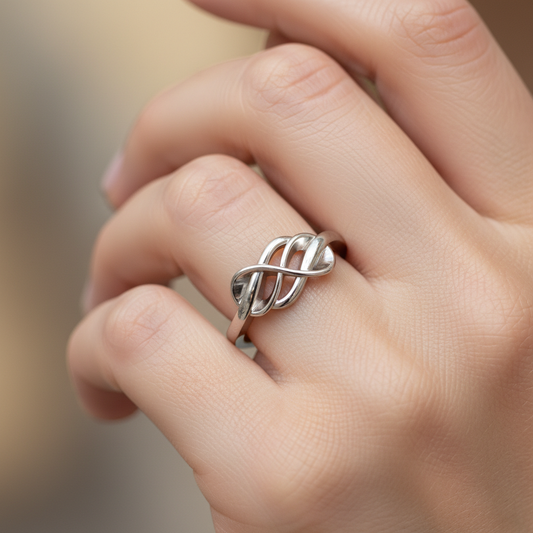Sterling Silver Infinity Knot Ring