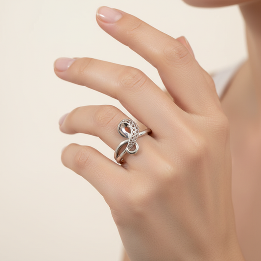 Sterling Silver Octopus Tentacle Ring