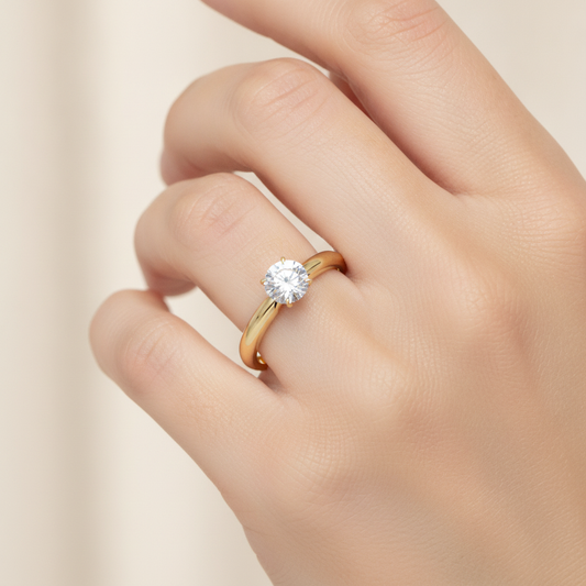 Eclatant Classic Solitaire Ring - Fourteen