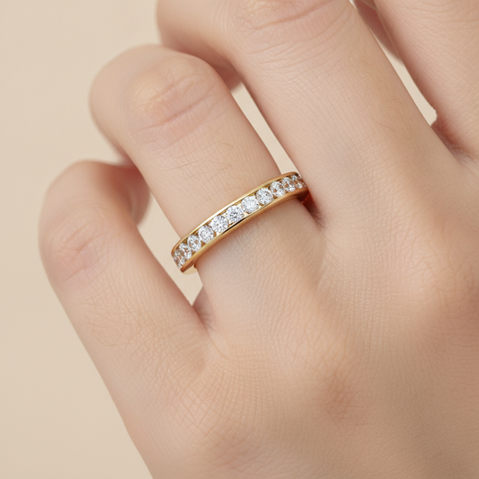 Stunning Eternity Band In 925 Sterling Silver - Fourteen