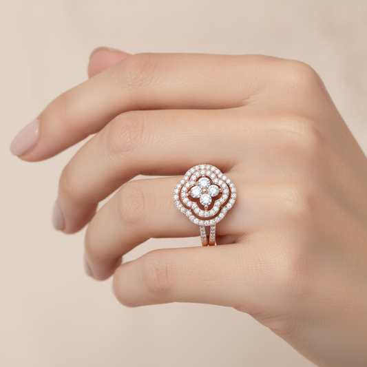 Vintage Inspired Cocktail Ring - Fourteen
