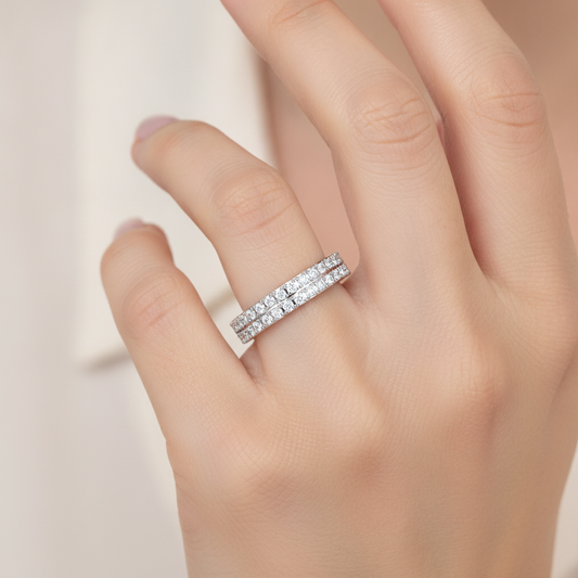 Magnifique Stackable Ring In 925 Sterling Silver - Fourteen
