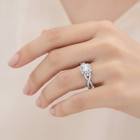 The Divine Three Stone Ring - Fourteen